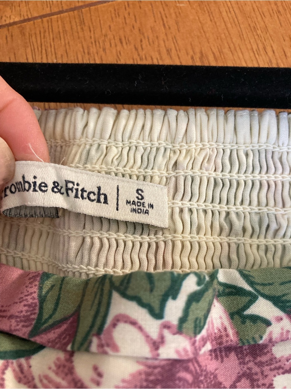 Abercrombie & Fitch Emerson mini dress puff sleeves in purple floral print - S - Picture 12 of 15